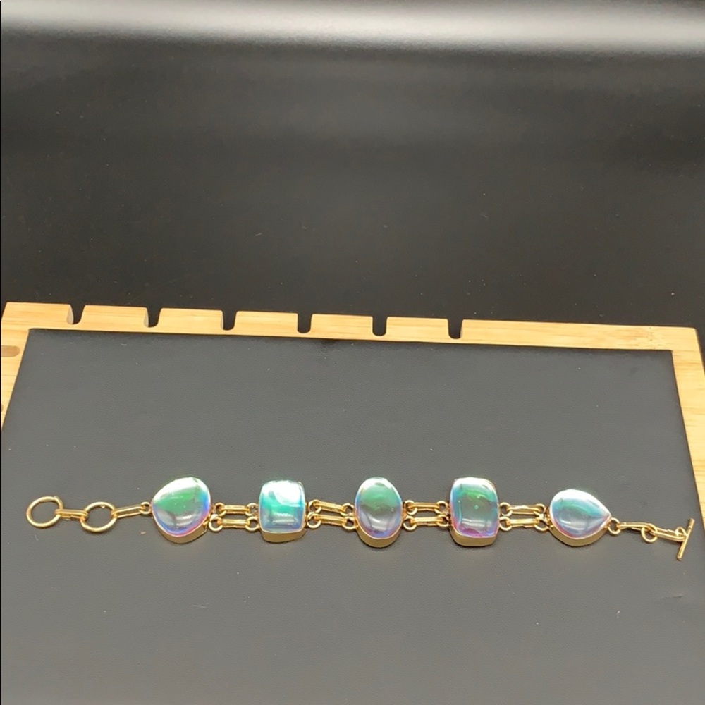 Gold over Silver W/OPALITE . 8in $70